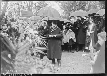 Begrafenis van Georges-Victor Hugo, toespraak van Gustave Simon op de begraafplaats Père-Lachaise